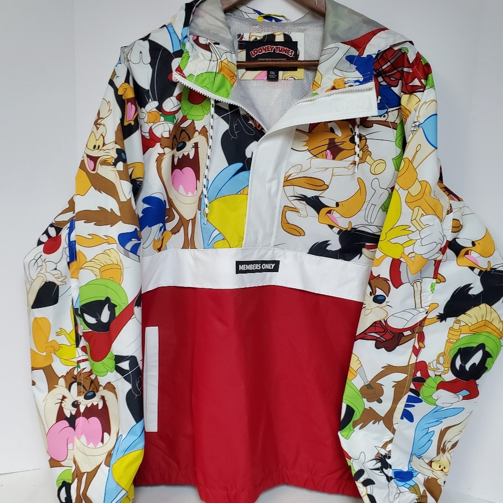 Members only looney tunes windbreaker